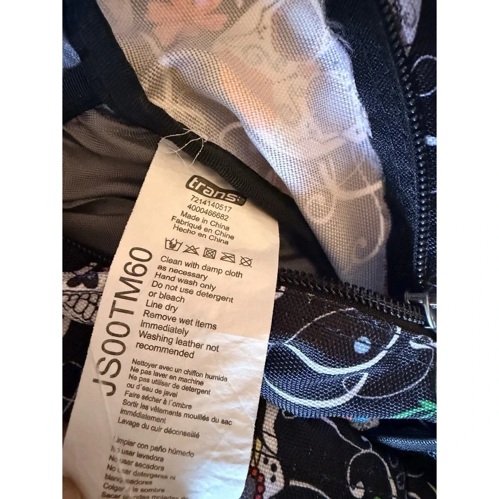 JanSport Trans Supermax Backpack Black Sugar Skull Print y2k grunge edgy goth